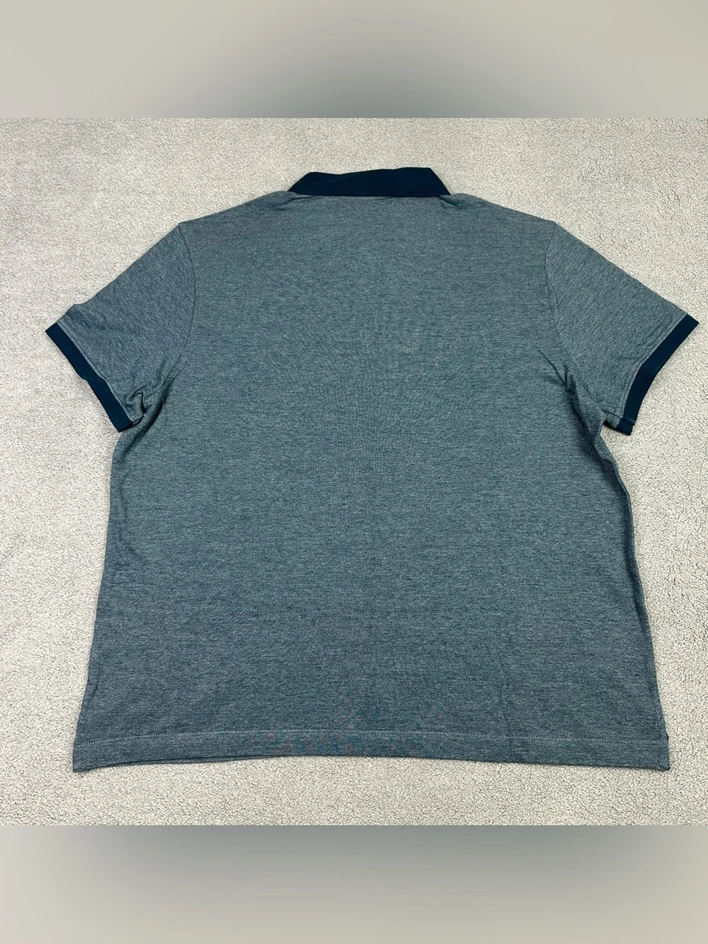 Lot of 2 Banana Republic Pique Polo Shirt Mens XL Green Navy Organic Cotton NEW